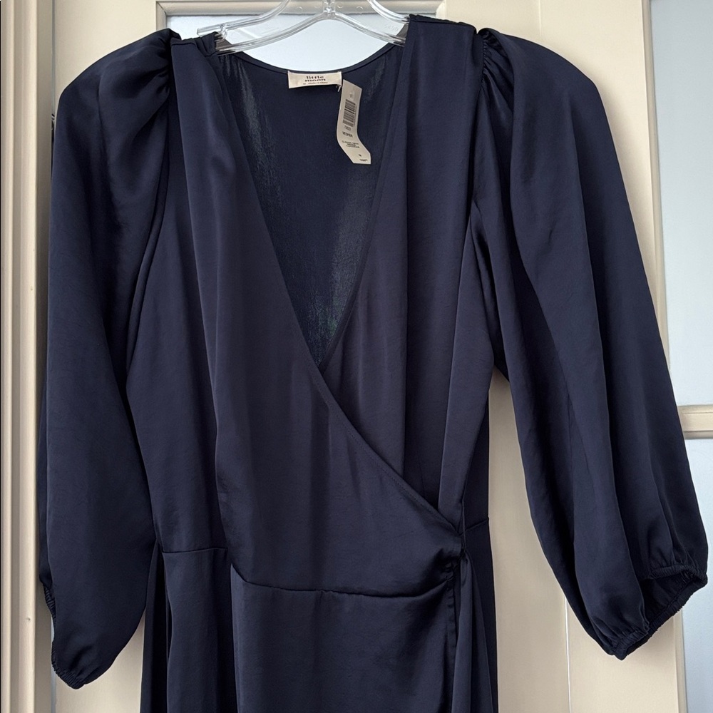 Little Moon Midnight Blue Long Sleeve Dress - Picture 3 of 4